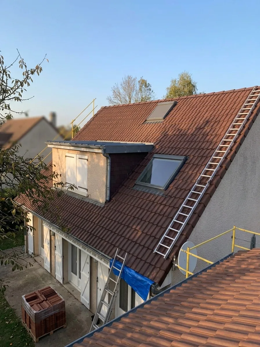 Démoussage de toiture à Combs-la-Ville