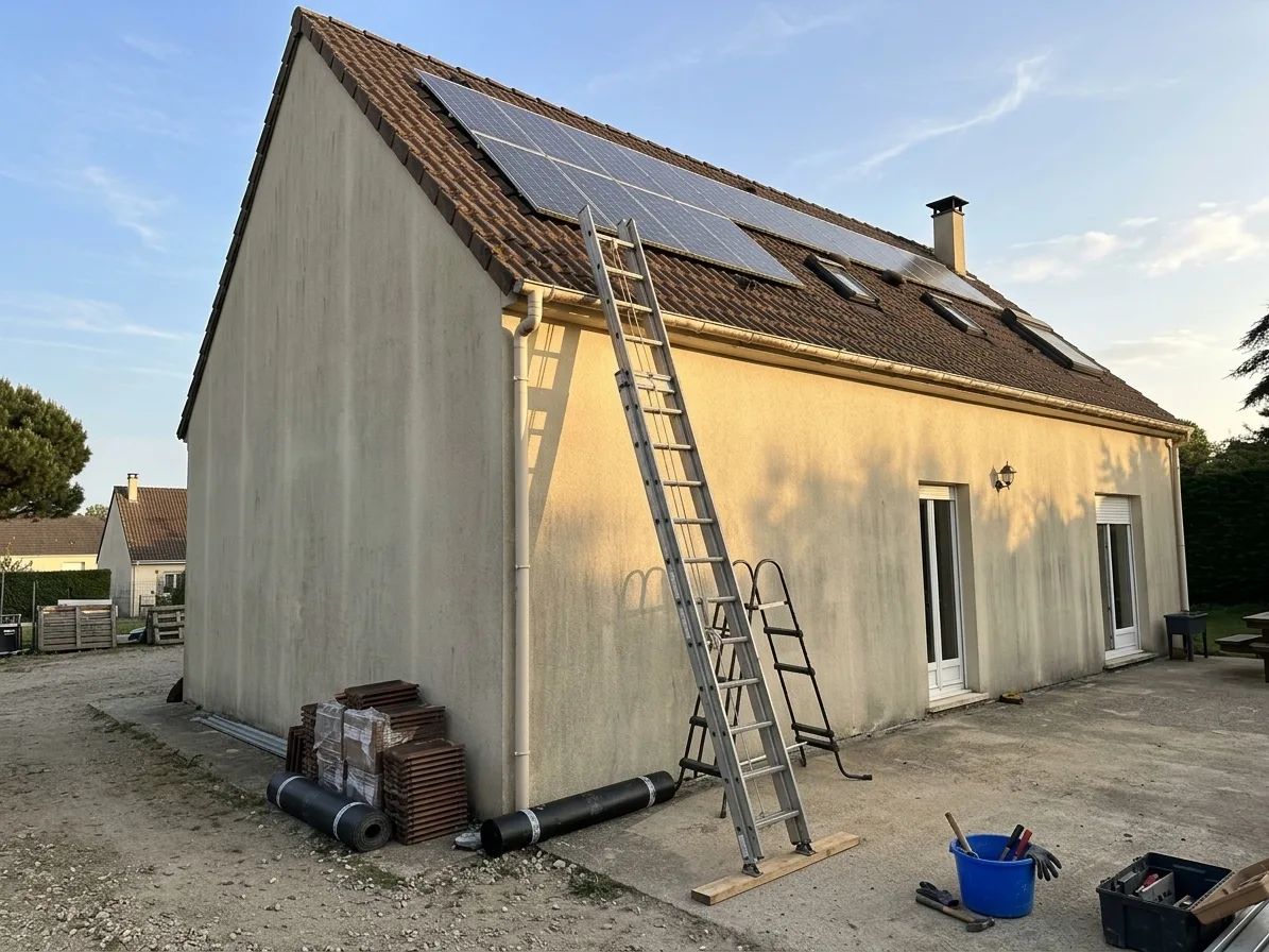Démoussage de toiture à Combs-la-Ville