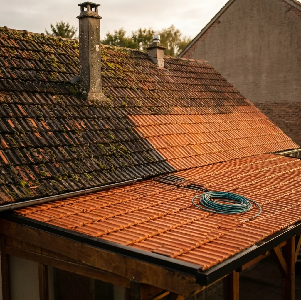 Démoussage de toiture à Combs-la-Ville