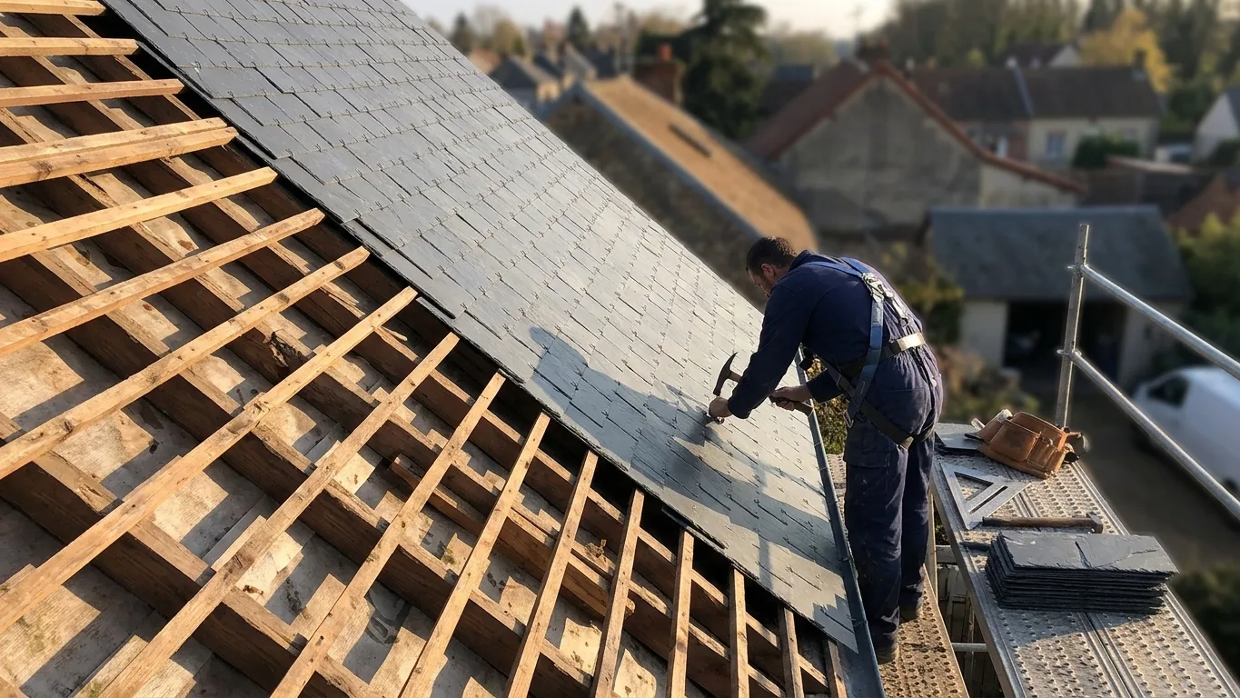 Réfection complète de toiture à Combs-la-Ville